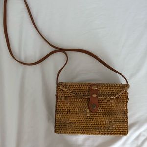 Bali square rattan bag